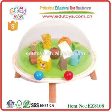 OEM Preschool animal pitching handmade wooden toy cheap kids toy